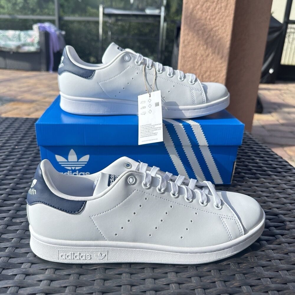 Adidas Stan Smith Primegreen White Collegiate Navy Women's Shoes Q47224